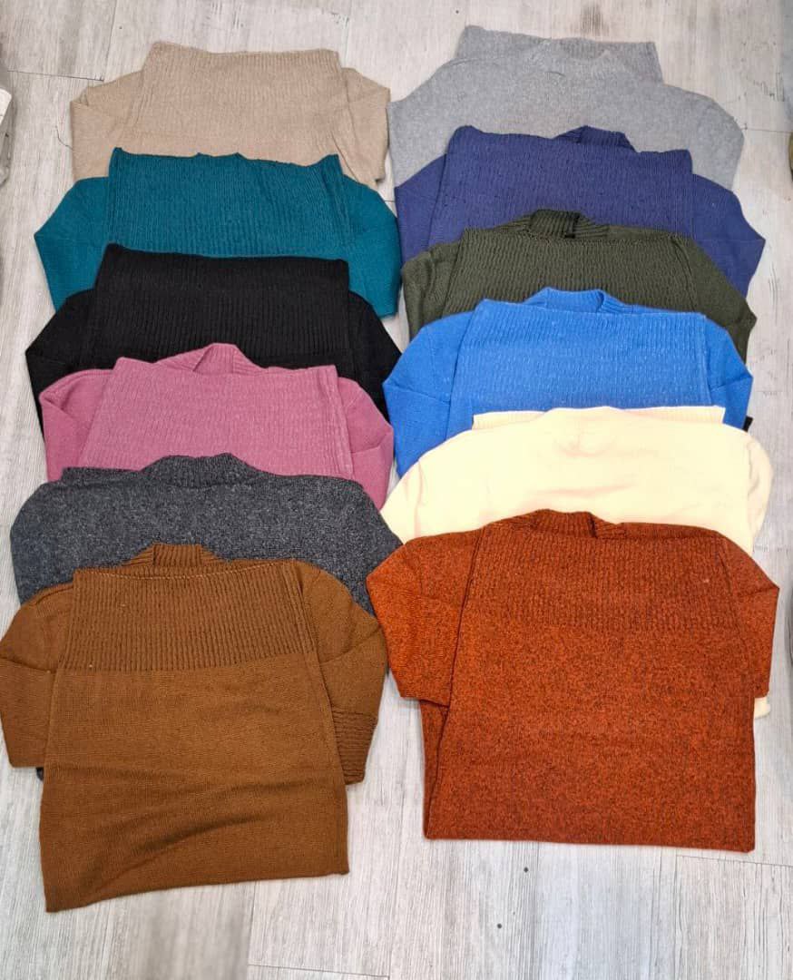 بافت یقه سه سانت زنانه (گپ) فری سایز با جنس پشت نخ